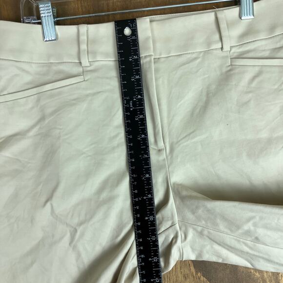 LOFT Womens Pants Tan Mid Rise The Curvy Riviera Ankle Stretch 6 - Picture 9 of 13